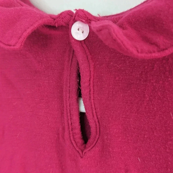 KicKee Pants Bamboo Long Sleeve Peter Pan Collar Tee – Raspberry Pink – Size 3T - Picture 8 of 9
